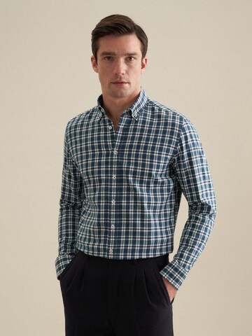 Coupe slim Chemise SEIDENSTICKER en bleu : devant