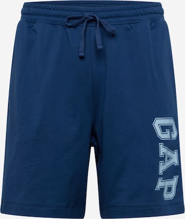 GAP Regular Панталон в синьо: отпред
