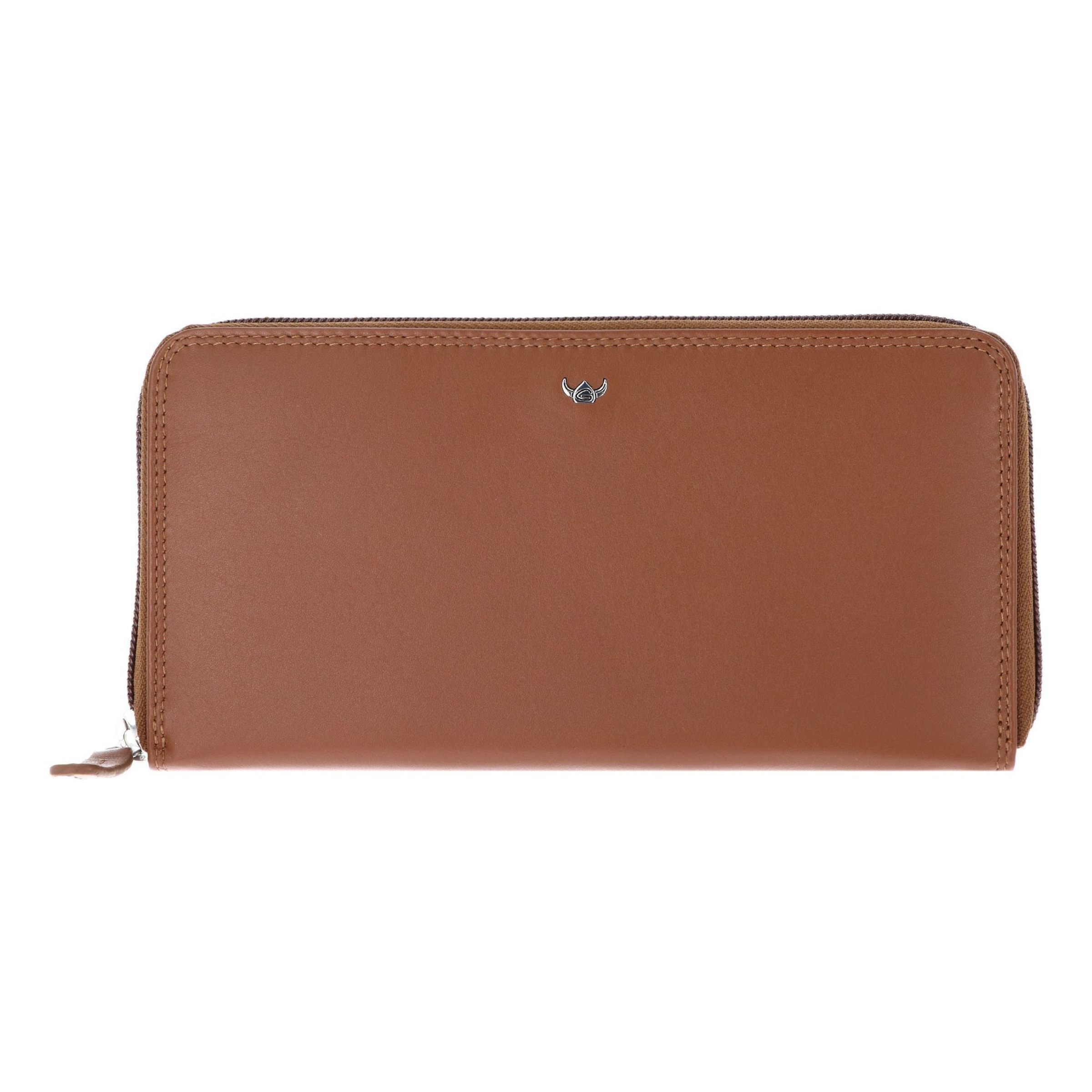 Porte-monnaies 'Polo ' GOLDEN HEAD en marron : devant