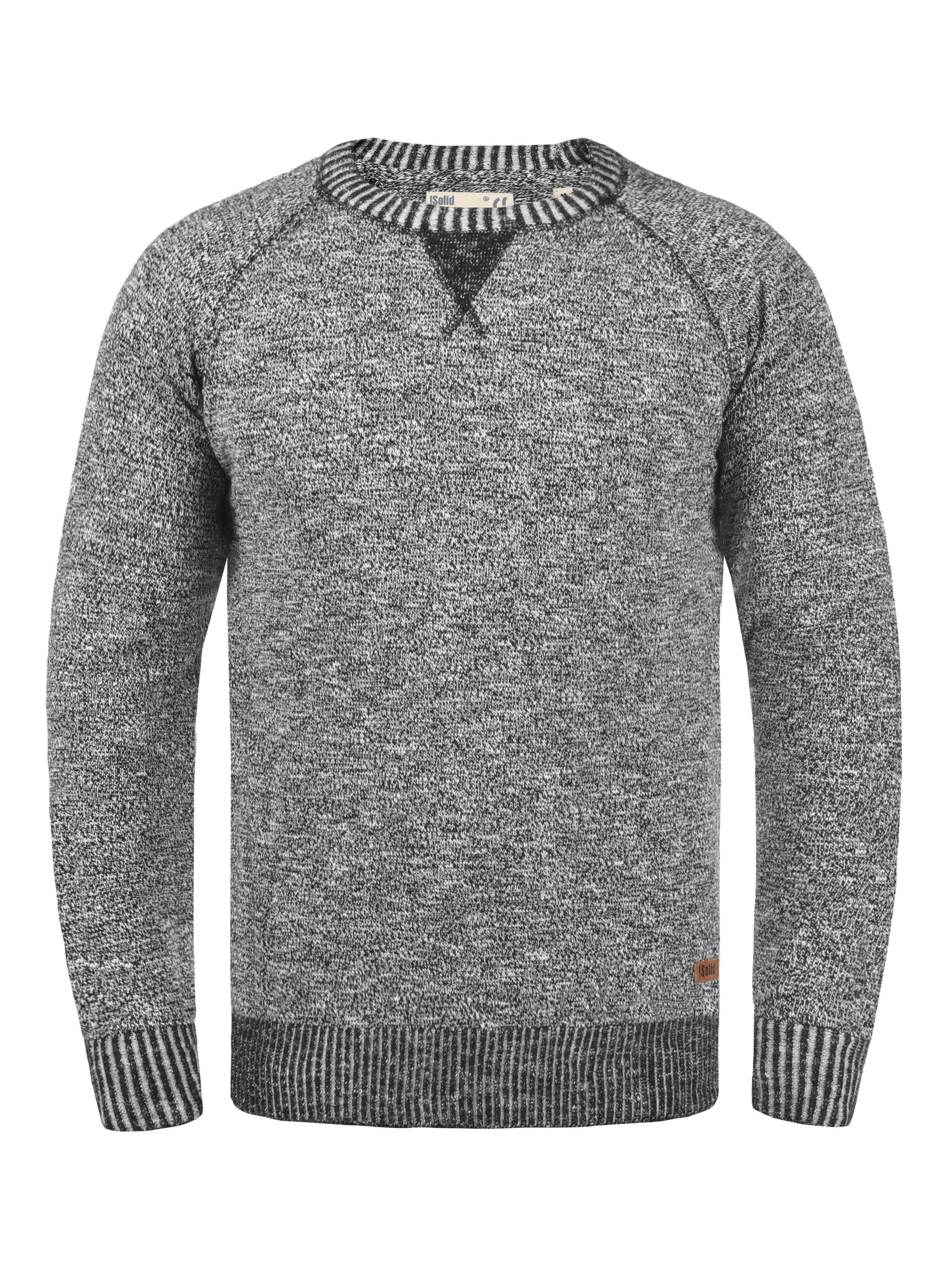 !Solid Sweater 'Thian' in XXXL in Mottled grey, Item view