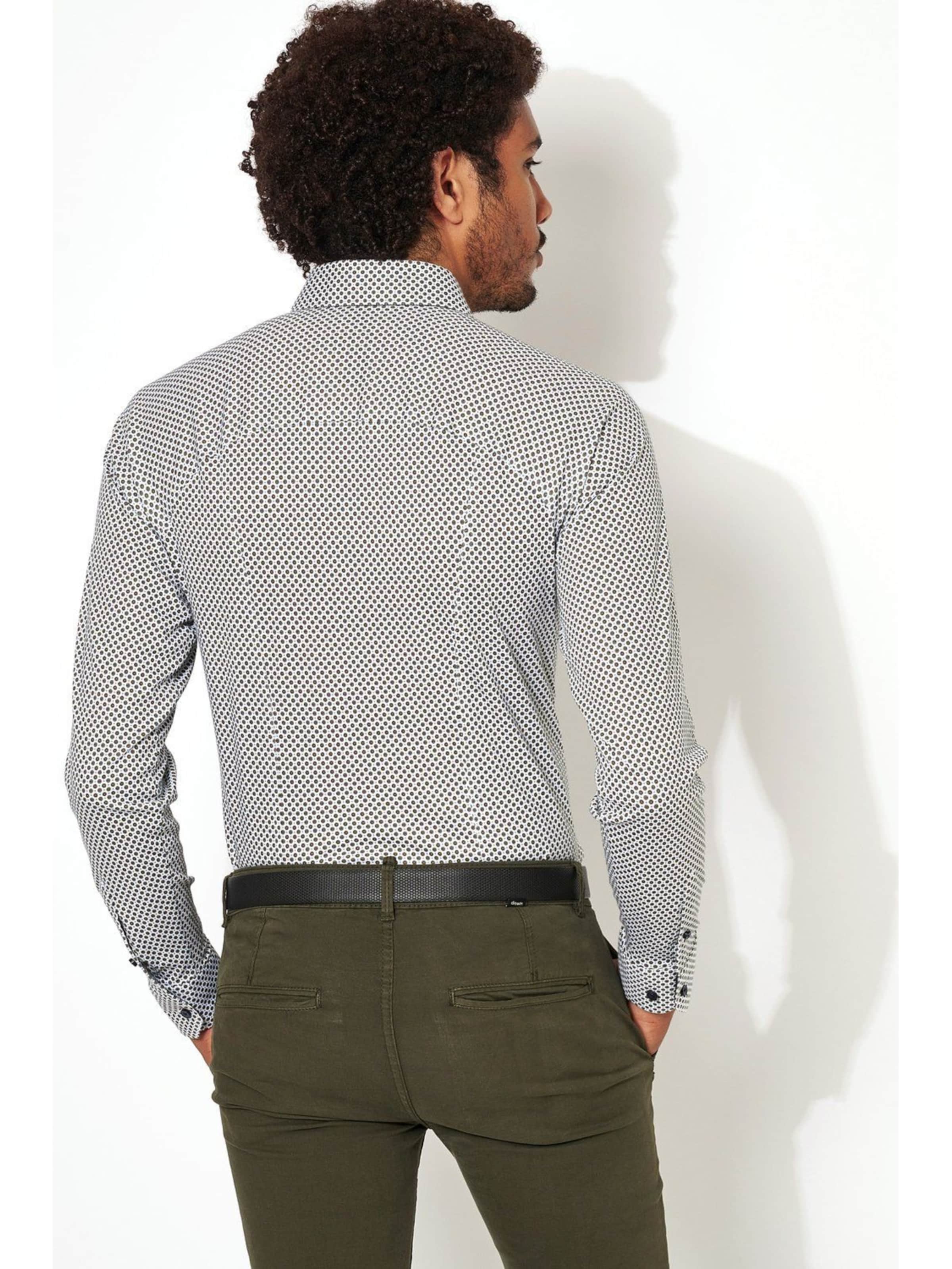 DESOTO Slim Fit Hemd 'Kent'‌‌ in Grau