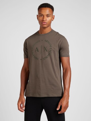 ARMANI EXCHANGE Футболка в Зеленый: спереди
