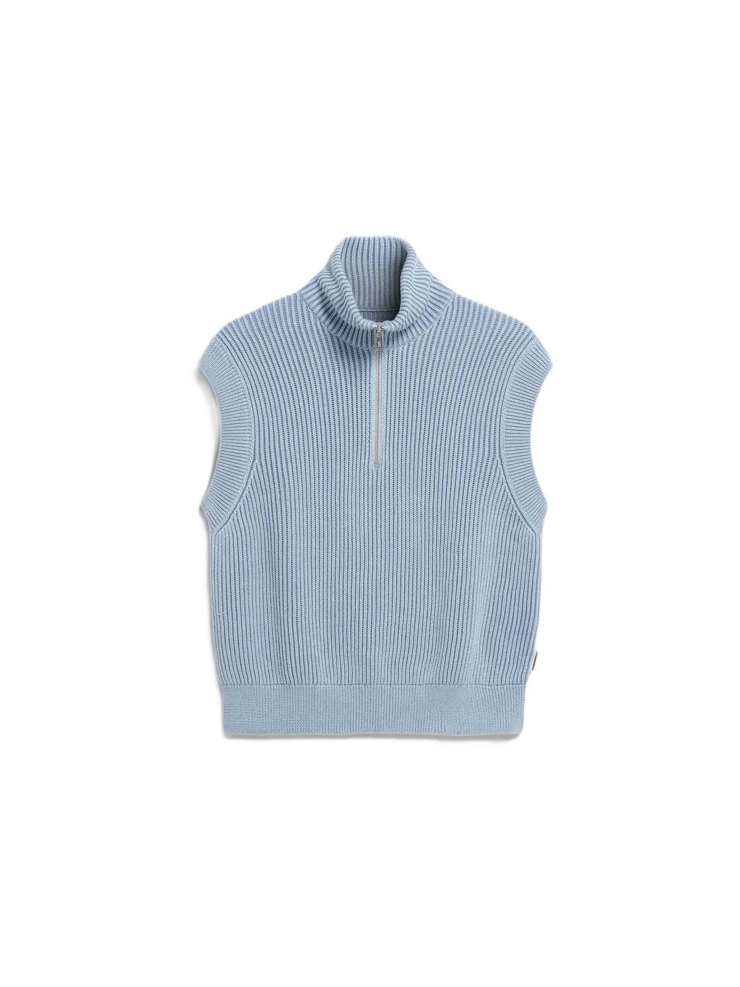 ARMEDANGELS Knitted Vest 'VANISÉ' in Blue: front