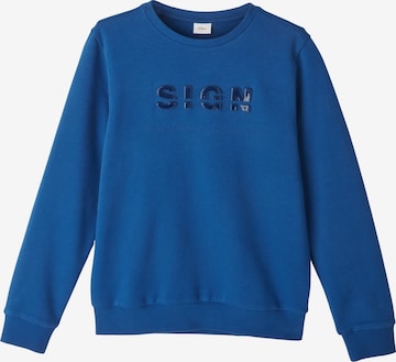 s.Oliver Sweatshirt i blå: forside