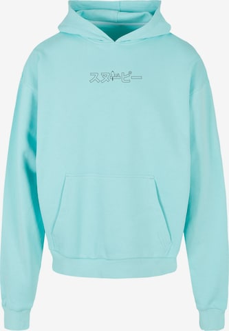 Merchcode Sweatshirt 'Peanuts - Snoopy' in Blue: front