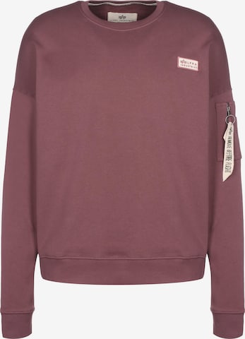 ALPHA INDUSTRIES Sweatshirt in Red: front