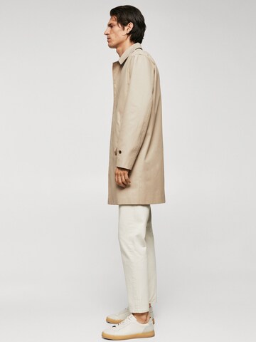 MANGO MAN Between-Seasons Coat 'Chayton' in Beige