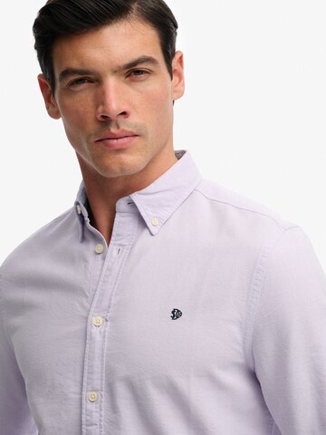 Fit confort Chemise 'Preppy Oxford' Superdry & Co en violet