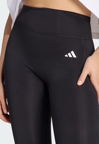 ADIDAS PERFORMANCE - Skinny Calças de desporto 'Optime Essentials' em preto