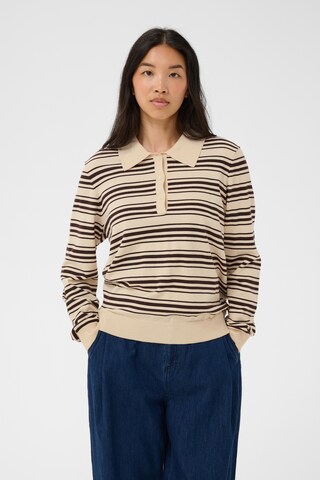 Pull-over 'Channan' Part Two en marron : devant