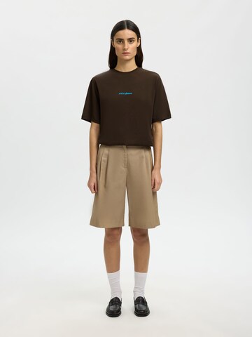 SELECTED - Camiseta 'Selected x Hotel Amour' en marrón