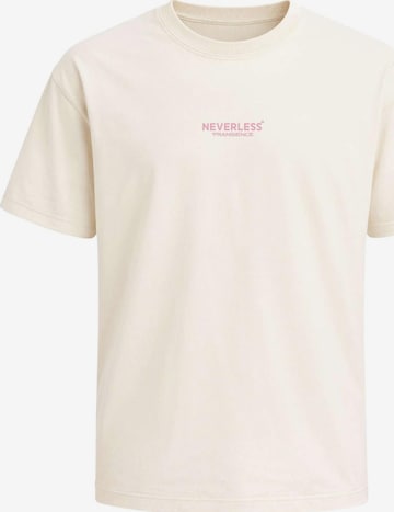 Neverless Shirt 'Kirschblüten' in Beige: front