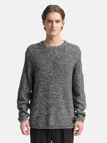 TOM TAILOR DENIM Sweater in Grey: front