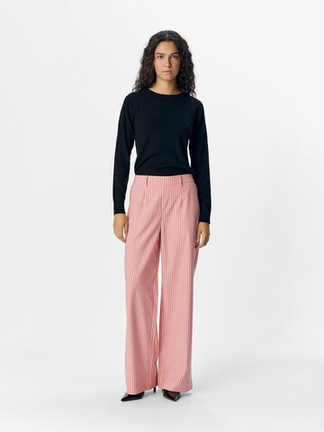 OBJECT Wide leg Broek 'OBJLisa' in Wit