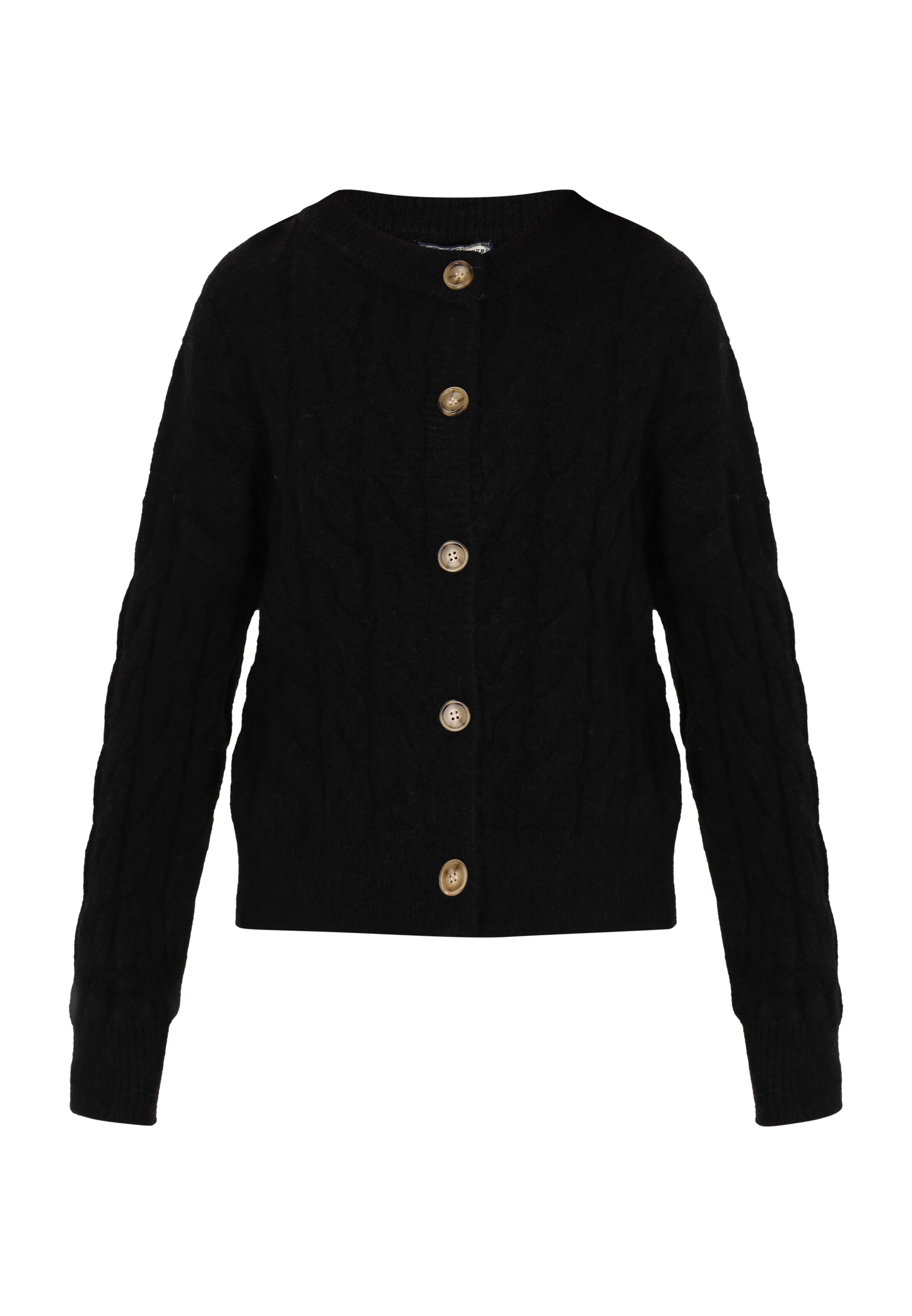 Cardigan DreiMaster Vintage en noir : devant