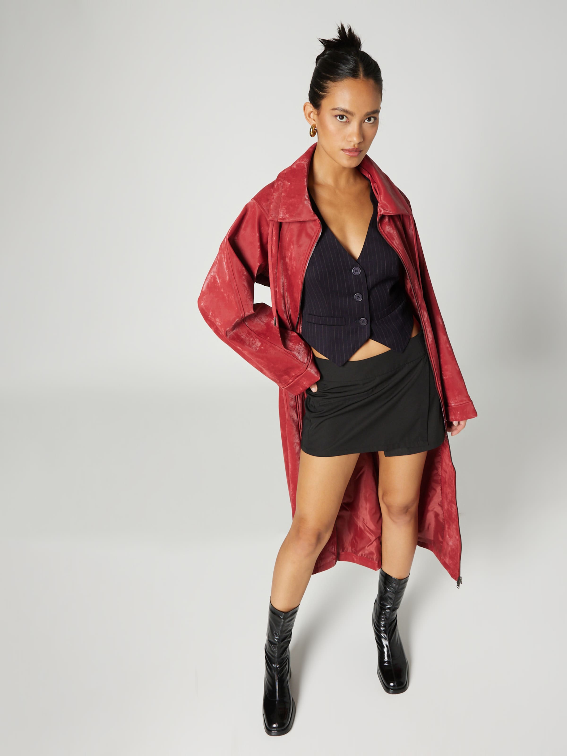 Missguided hotsell red coat