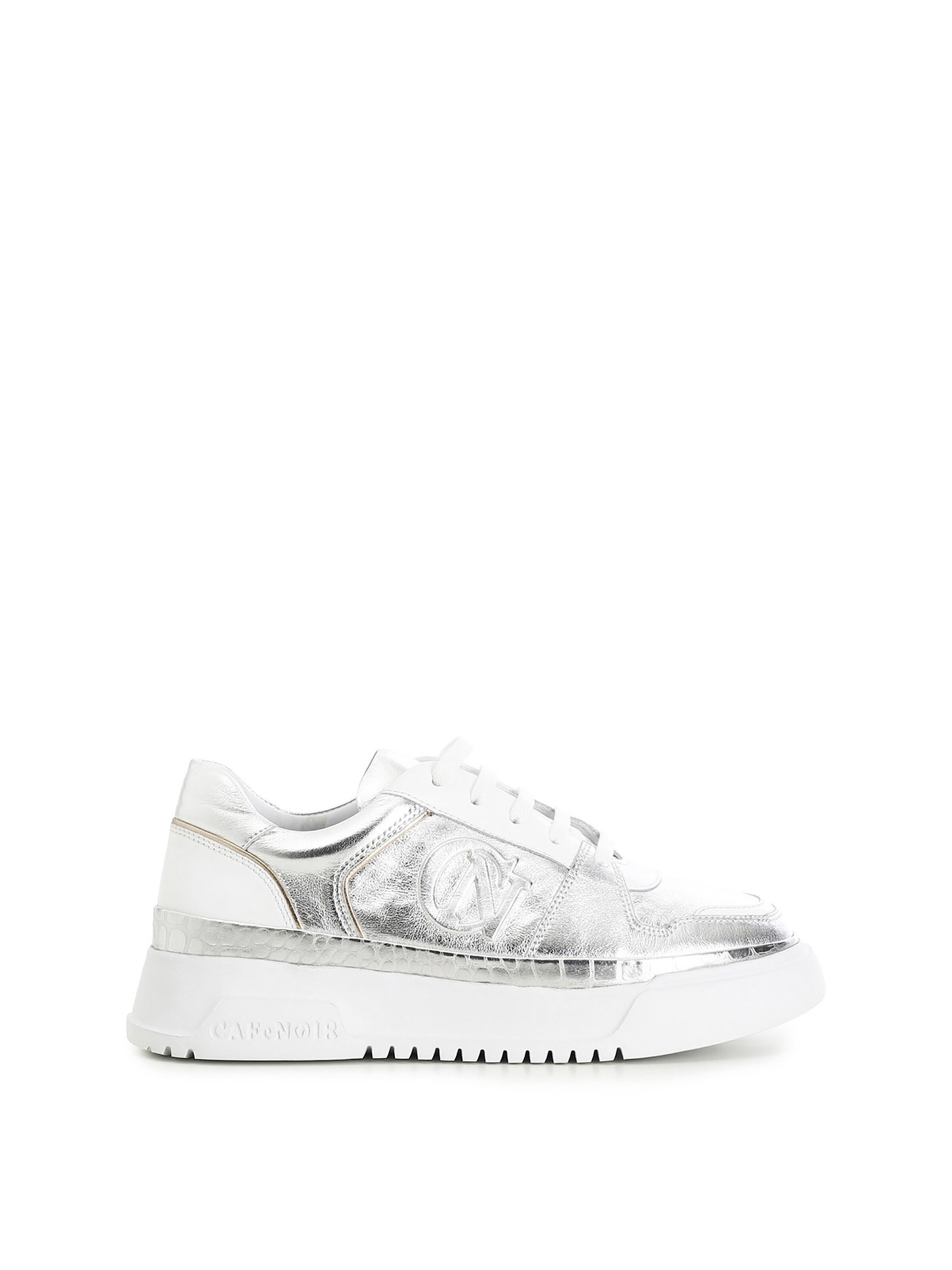 CAFè NOIR Sneakers laag in Zilver