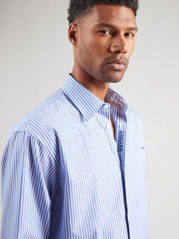 ANNARR - Ajuste regular Camisa 'ANRVOLUND' en azul