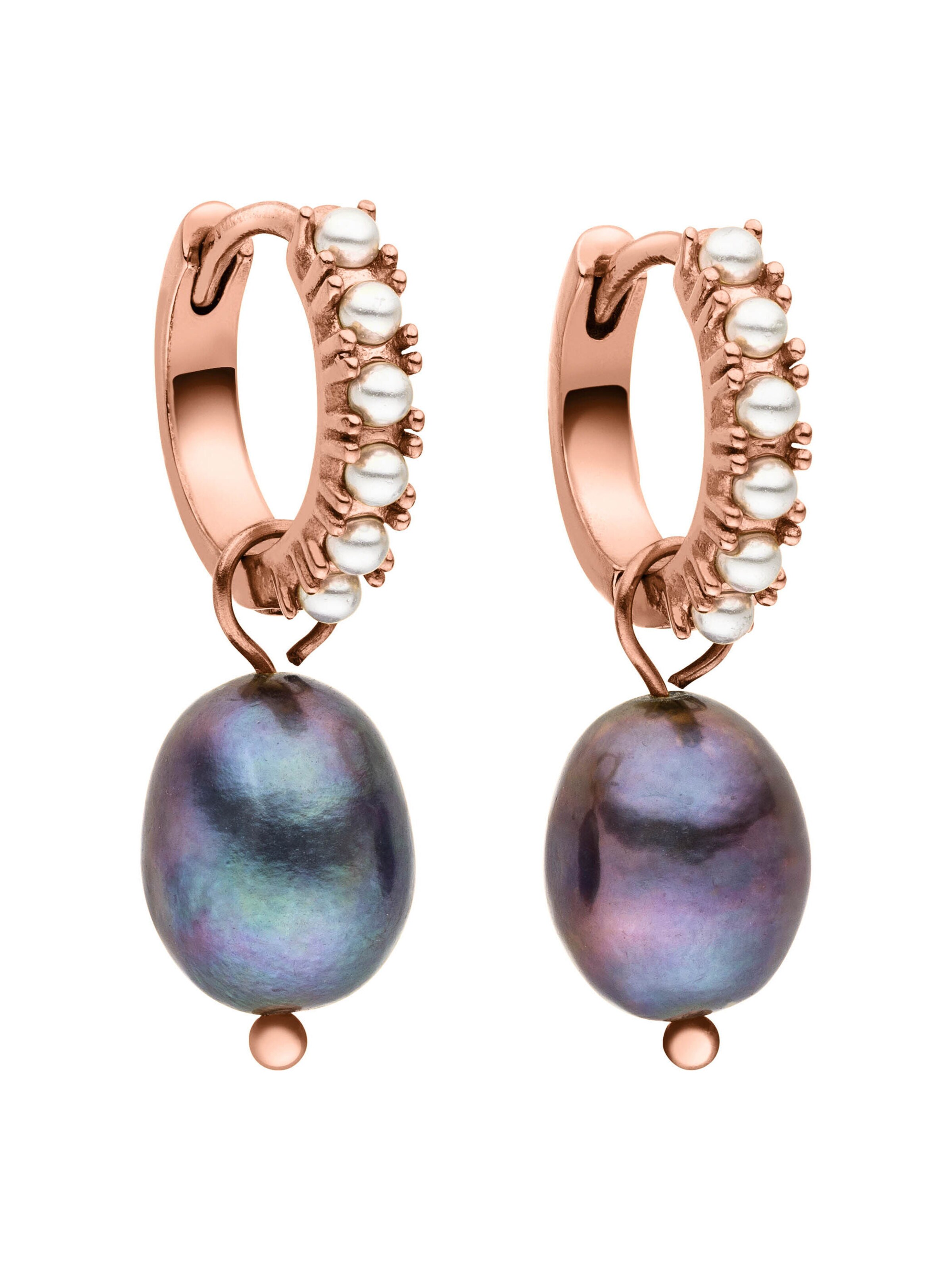 PURELEI Ohrringe 'Pearly' in Gold: Vorderseite