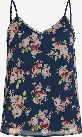 VILA Toppi 'VIEMMA' värissä laivastonsininen / oliivi / vaaleanvihreä / pastellinpunainen, Tuotenäkymä