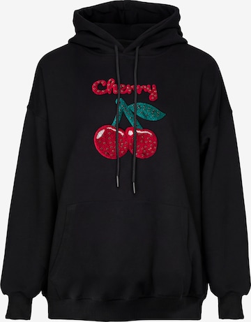 Sweat-shirt MYMO en noir : devant