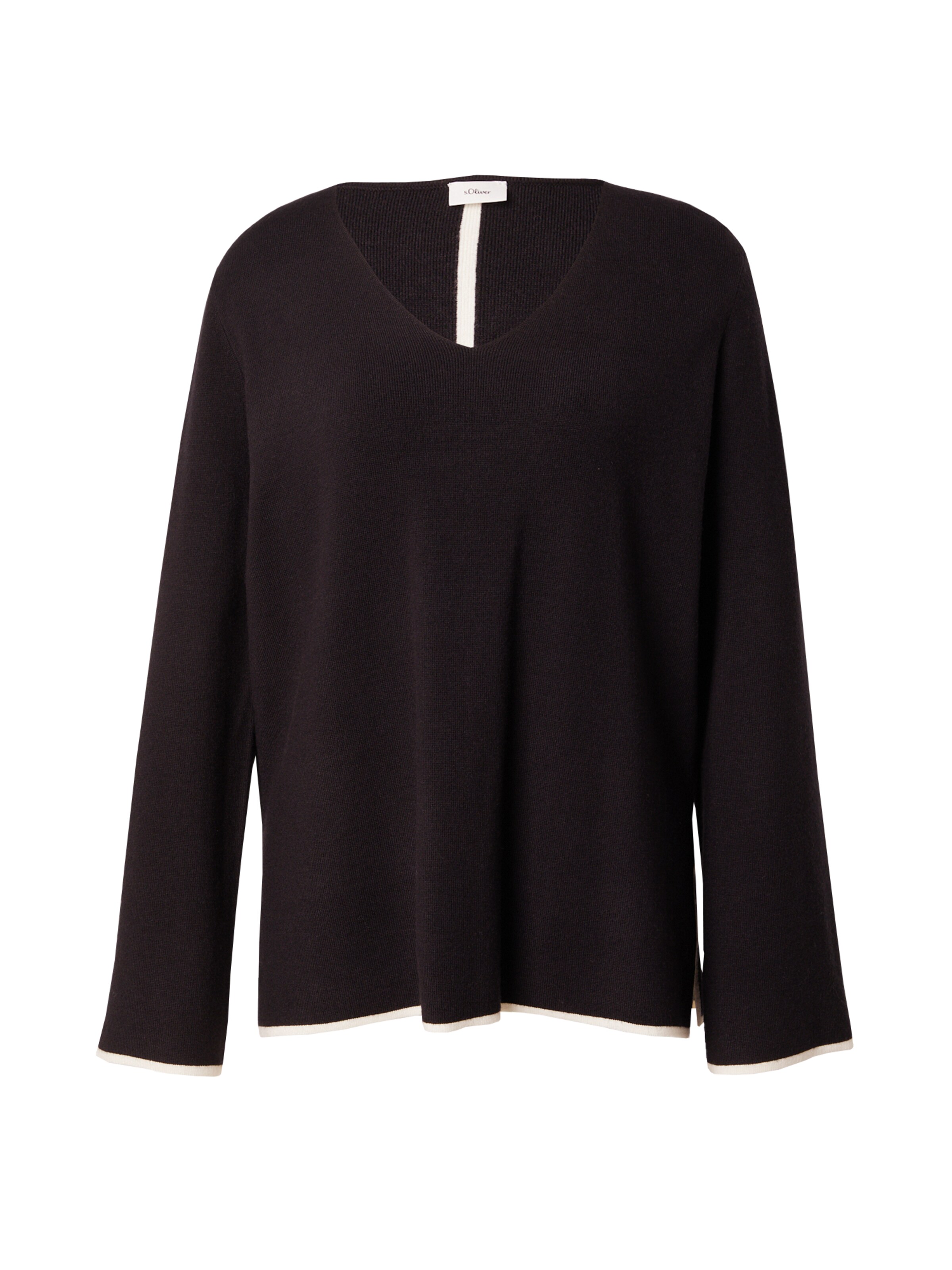 s.Oliver BLACK LABEL Pullover in Schwarz: Vorderseite