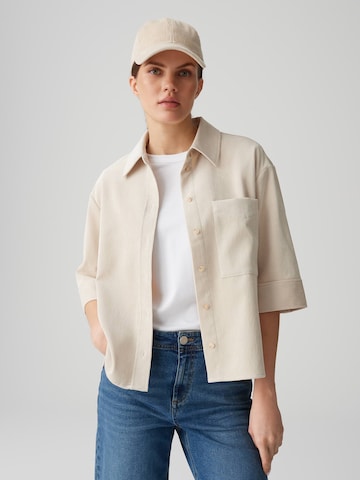 OPUS - Blusa 'Faisa' en beige: frente