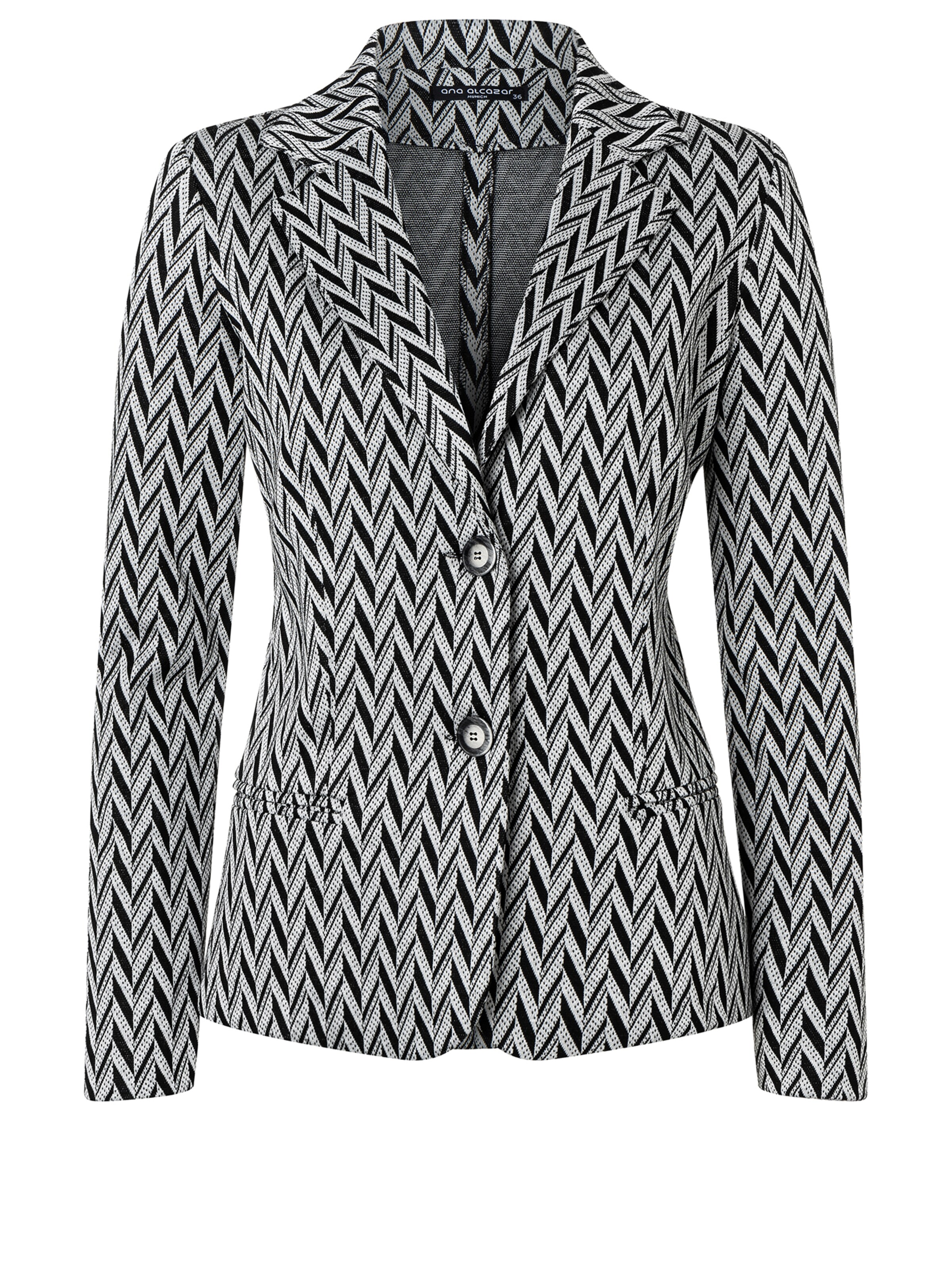 Ana Alcazar Blazers in de kleur Zwart / Wit, Productweergave