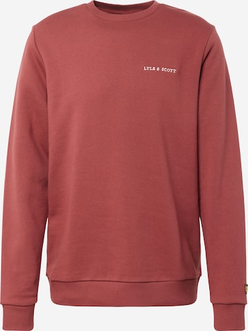 Lyle & Scott Sweatshirt i röd: framsida