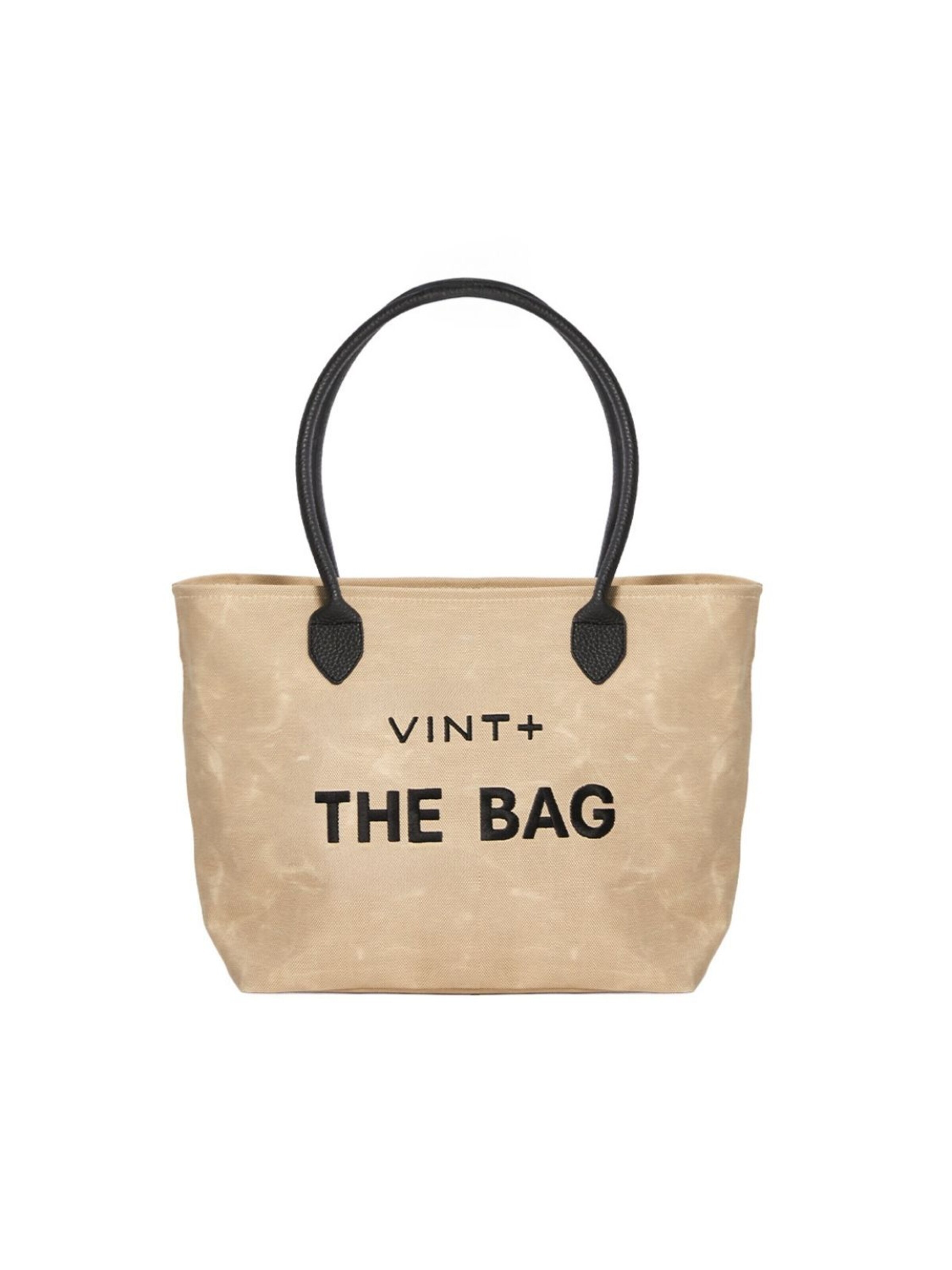 VINT+ - Bolso de mano 'Fine Bag Big' en beige: frente