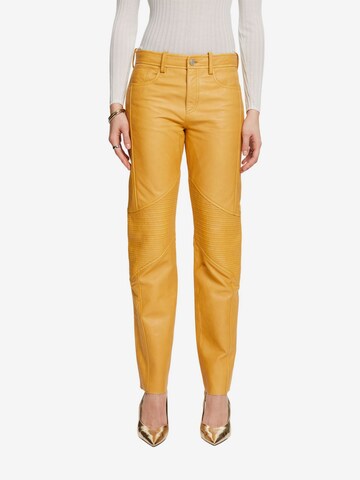 Regular Pantalon ESPRIT en jaune : devant