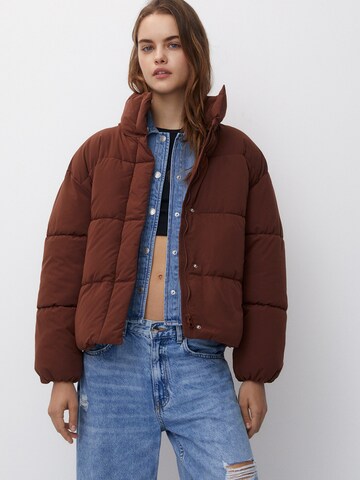 Veste mi-saison Pull&Bear en marron : devant