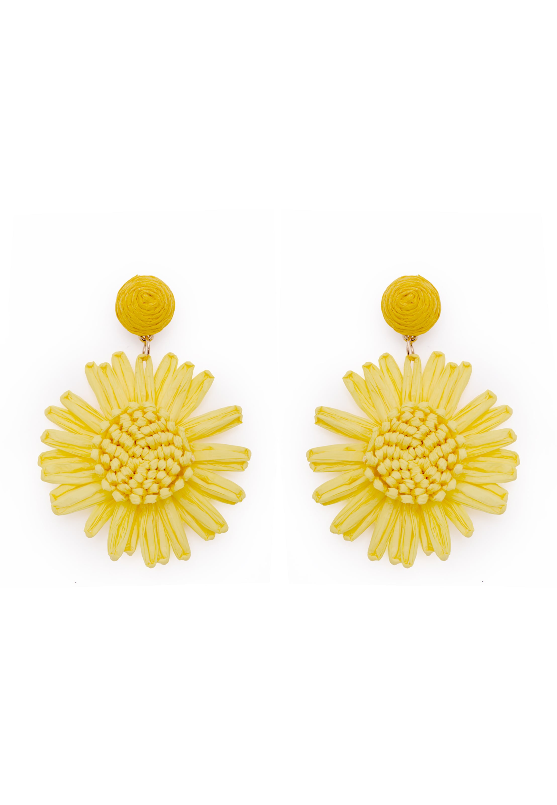 IZIA - Pendientes en amarillo: frente