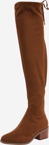 STEVE MADDEN - Botas sobre la rodilla 'Gerardine' en marrón: frente