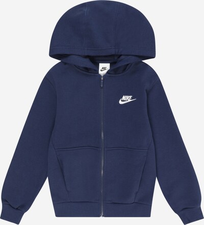 Nike Sportswear Sweatjacka i marinblå / vit, Produktvy