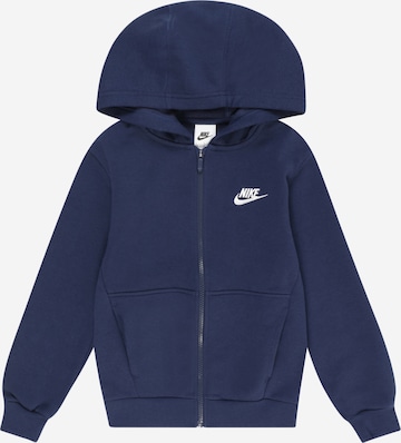 Veste de survêtement Nike Sportswear en bleu : devant