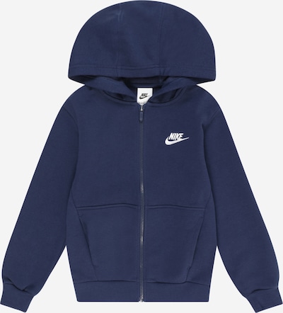 Nike Sportswear Ζακέτα φούτερ σε ναυτικό μπλε / λευκό, Άποψη προϊόντος