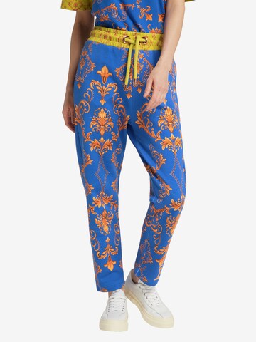 Carlo Colucci Regular Broek 'Cisera' in Blauw: voorkant