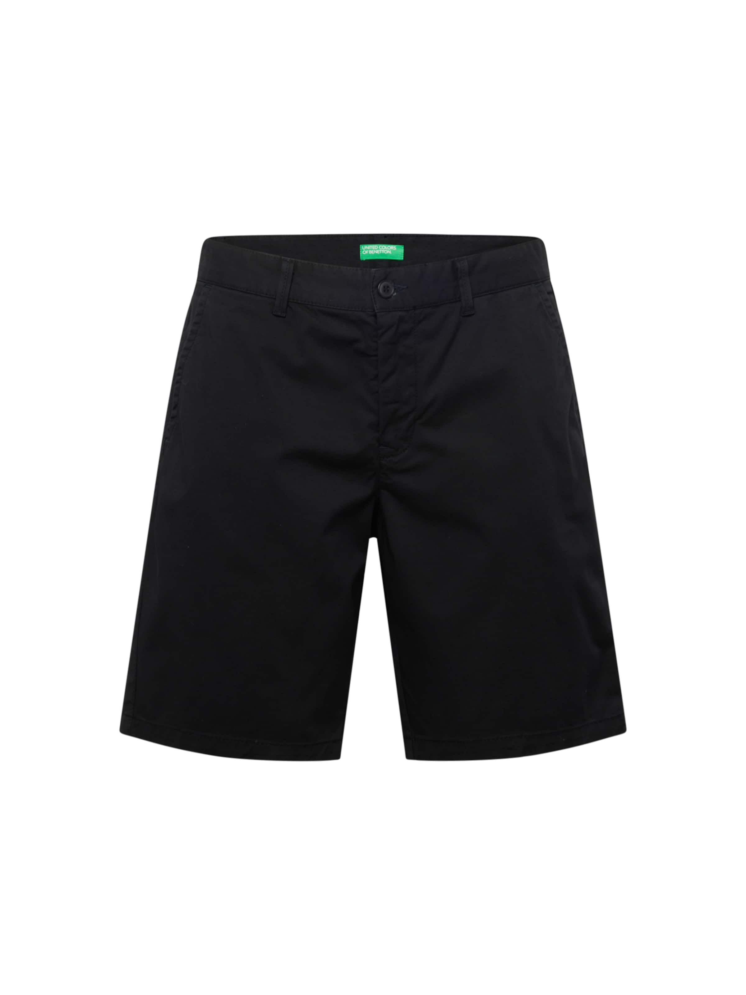 UNITED COLORS OF BENETTON Loosefit Παντελόνι τσίνο σε μαύρο: μπροστά