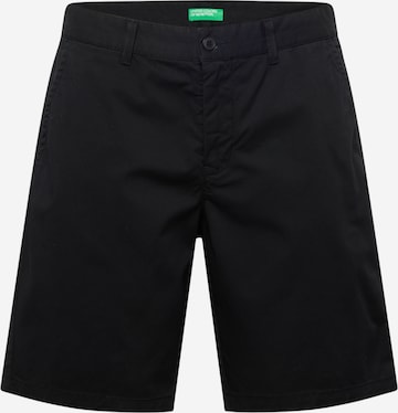 Loosefit Pantalon chino UNITED COLORS OF BENETTON en noir : devant