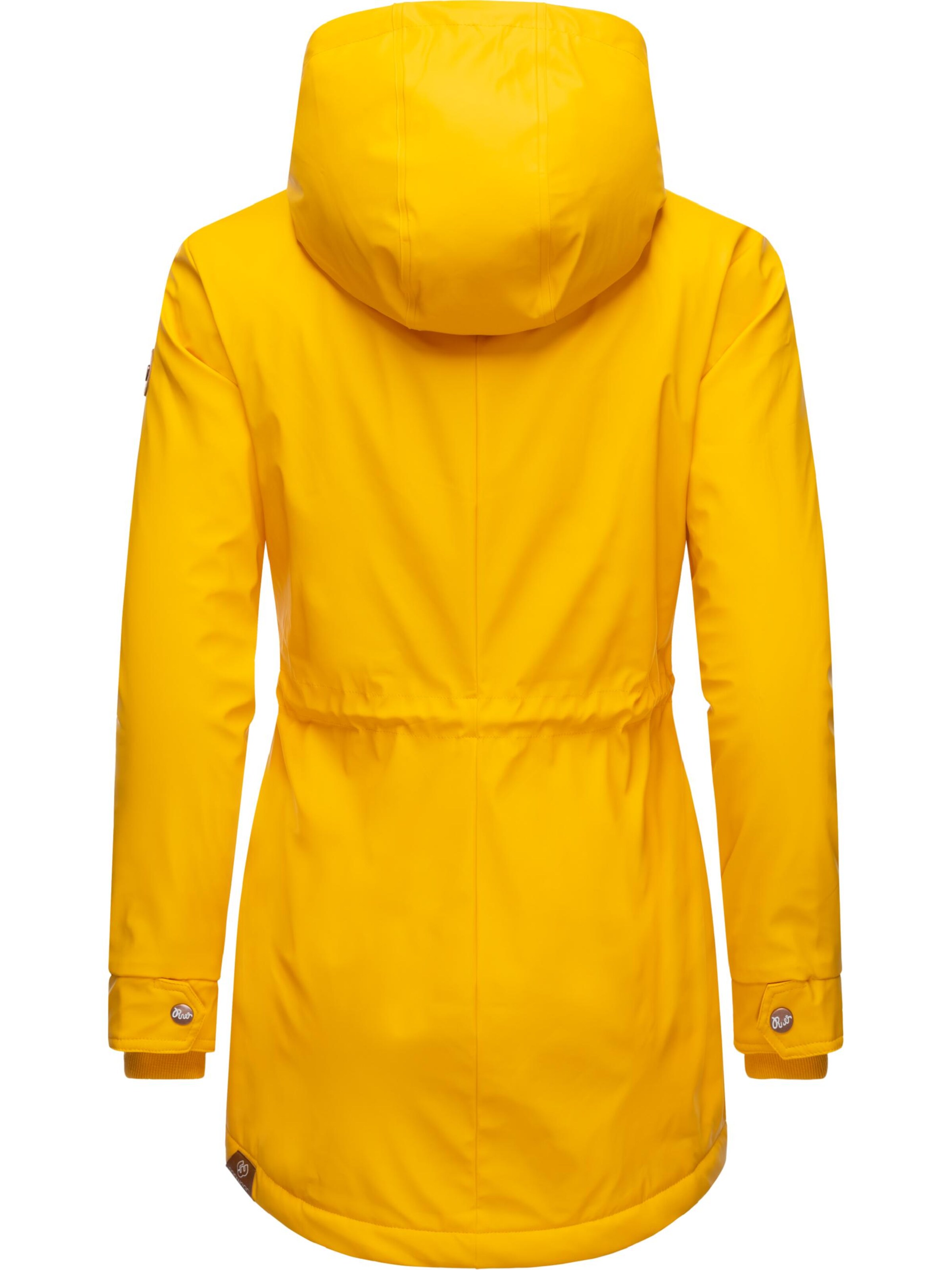 Giacca funzionale 'Monadis Rainy' di Ragwear in giallo