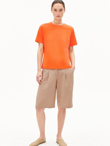 T-shirt 'Lualaa' ARMEDANGELS en orange