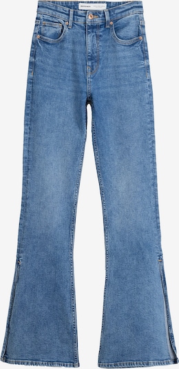 Jeans Bershka pe albastru denim, Vizualizare produs