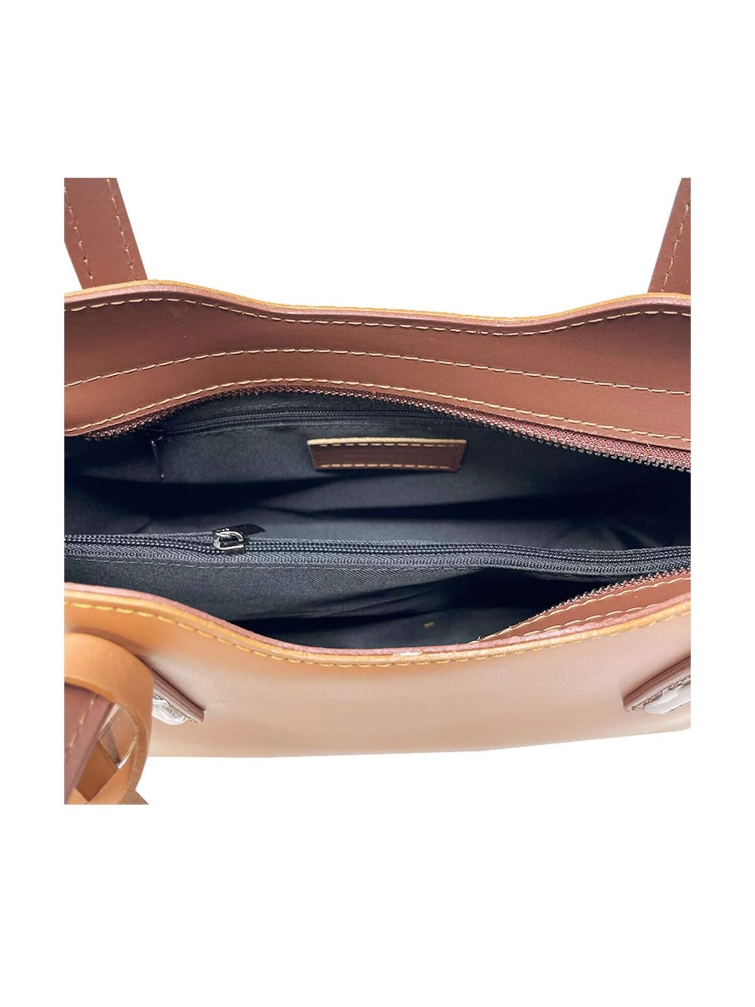 CHICCA BORSE Handtas in Bruin