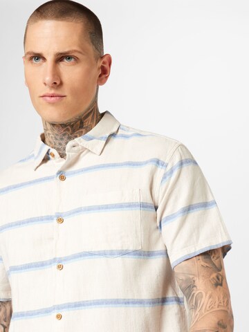 Coupe regular Chemise 'RINCON' Hurley en beige
