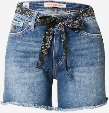 Superdry Jeans in Blauw: voorkant