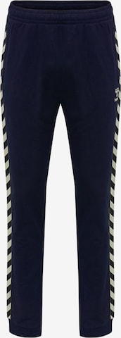 Hummel Tapered Workout Pants 'Move' in Blue: front