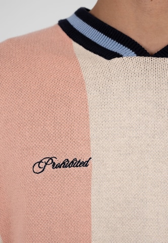Pullover 'Overdrive' di Prohibited in rosa