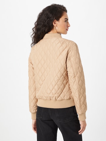 Urban Classics Between-Season Jacket 'Diamond Quilt' in Beige