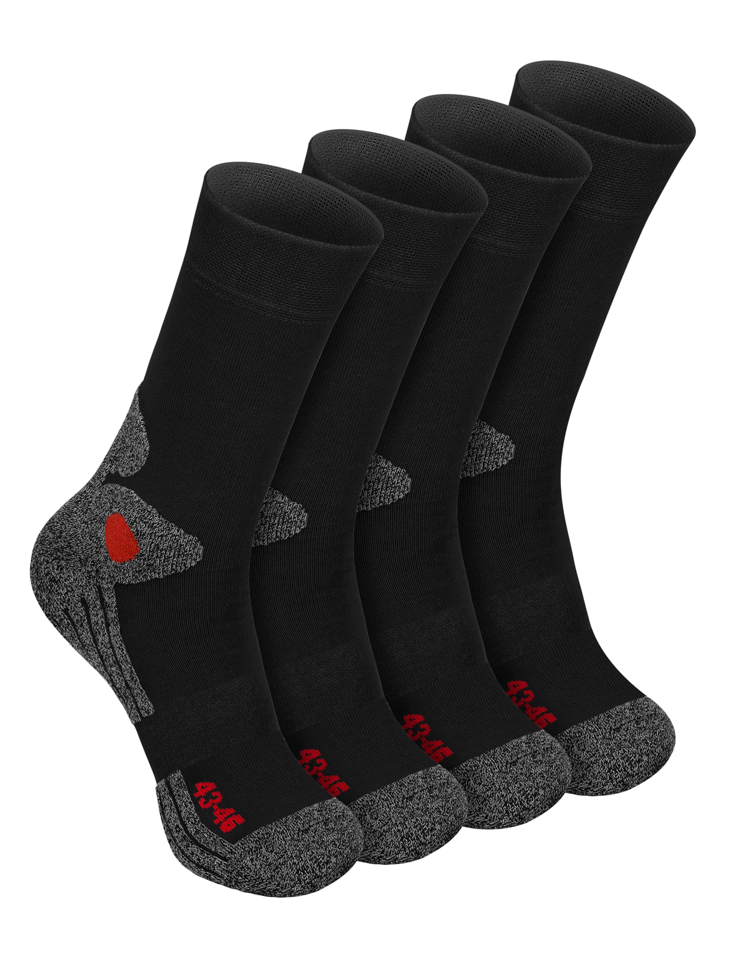 celodoro Athletic Socks 'Trekking Exclusive' in Black: front